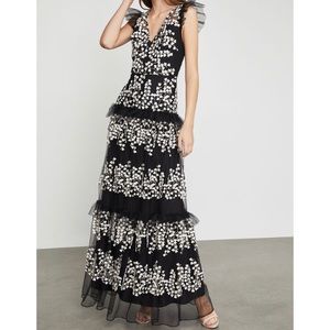 BCBGMaxAzria Floral Applique Gown - Sz 2